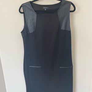 🛍🛍 4/20 Sale! Spense/ Black/ Sleeveless/Faux Leather Detail/Sz12